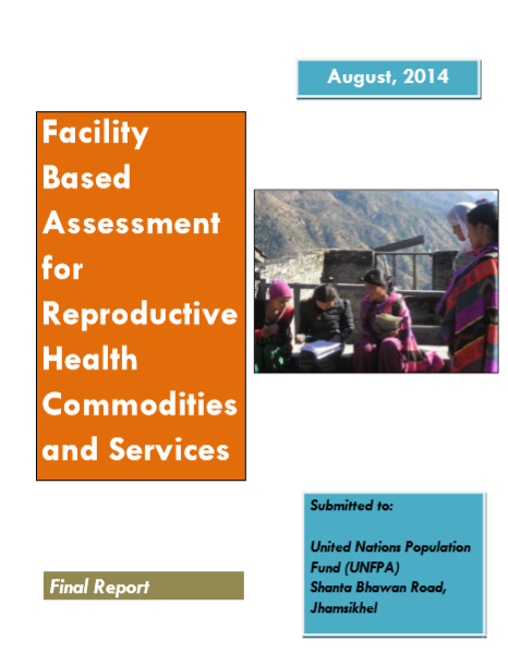 Facility Based Assessment for RHCS -August 2014